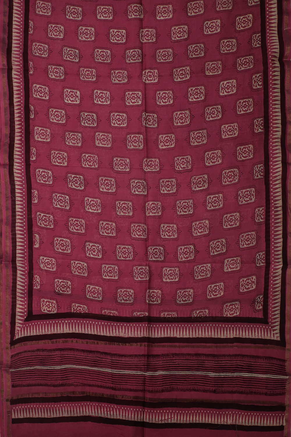 Chanderi Silk Cotton Dupatta - Matkatus 