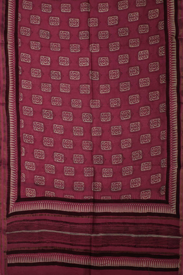 Chanderi Silk Cotton Dupatta - Matkatus 