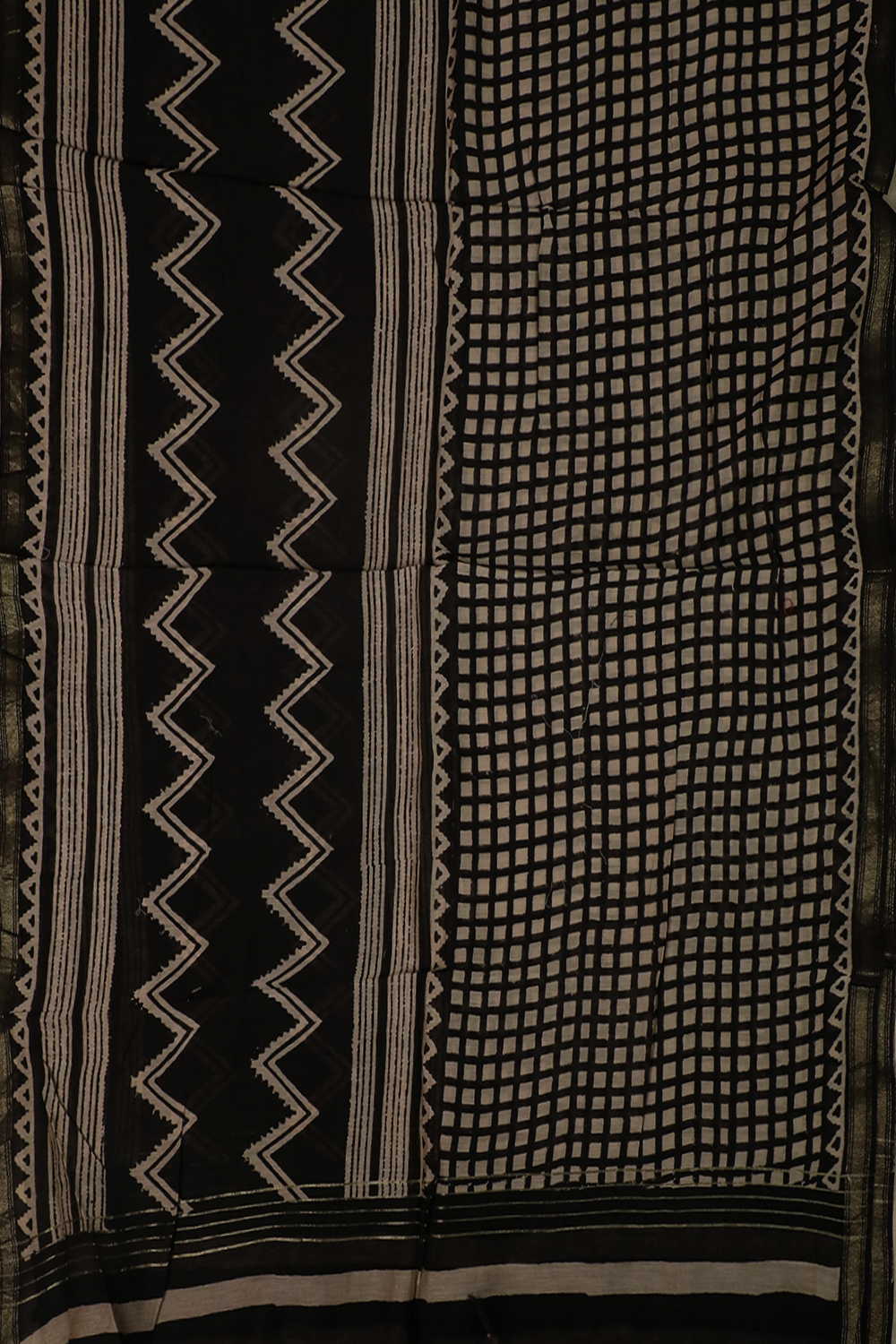 Chanderi Silk Cotton Dupatta - Matkatus 