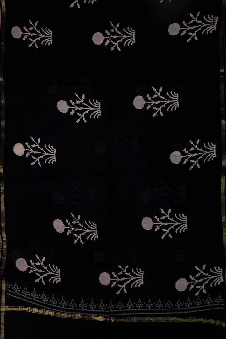 Chanderi Silk Cotton Dupatta - Matkatus 