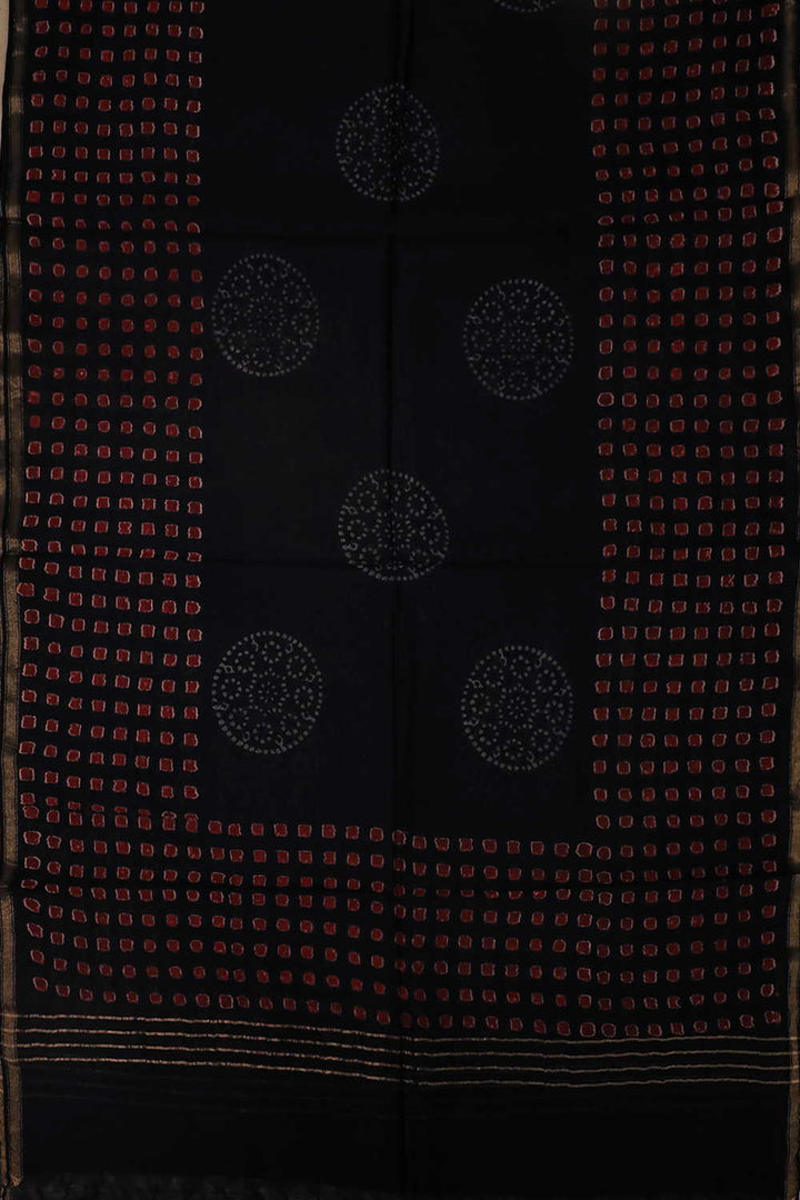 Chanderi Silk Cotton Dupatta - Matkatus 