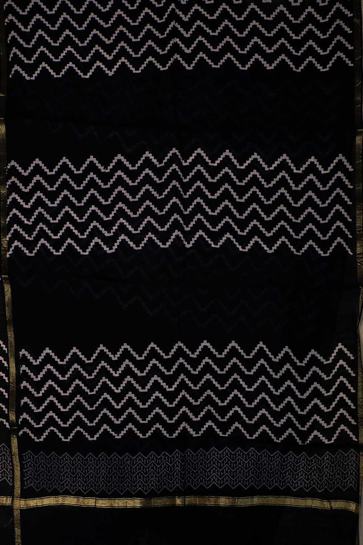 Chanderi Silk Cotton Dupatta - Matkatus 