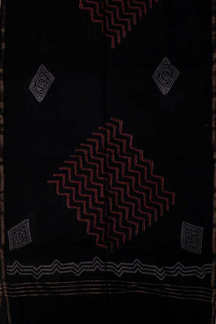 Chanderi Silk Cotton Dupatta - Matkatus 