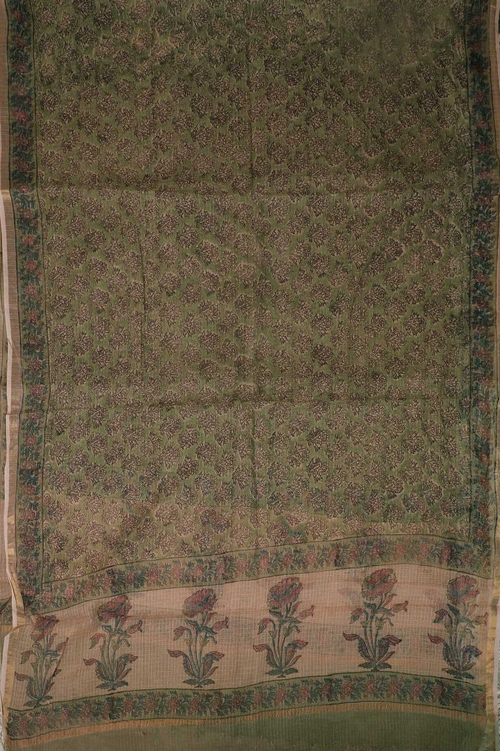 Block Printed Cotton Dupatta - Matkatus 
