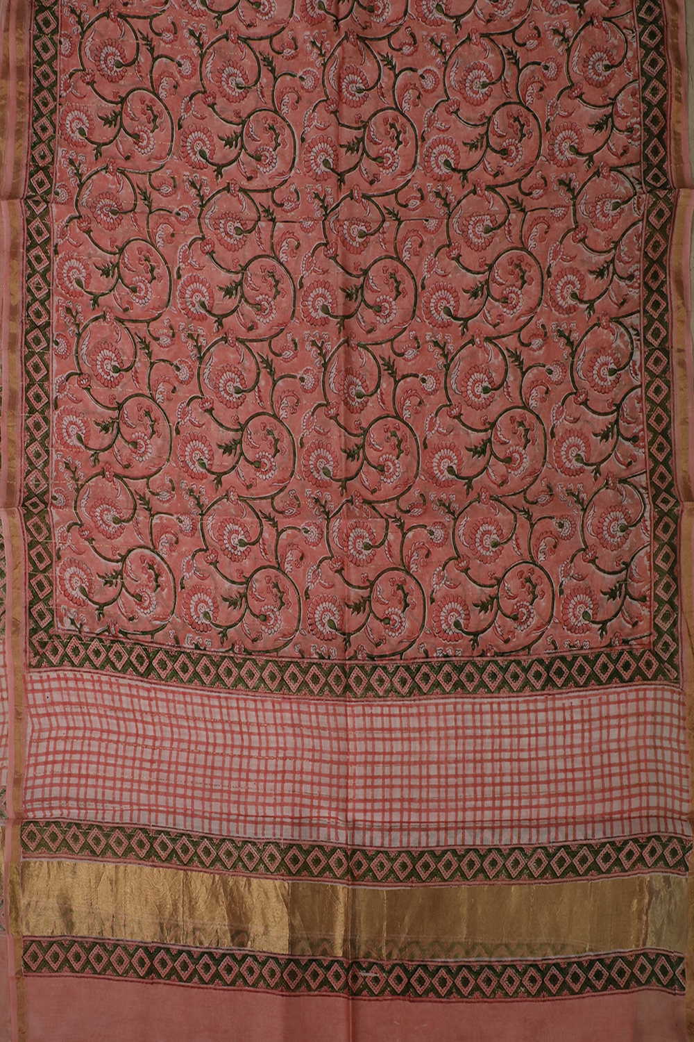 Chanderi Silk Cotton Dupatta - Matkatus 