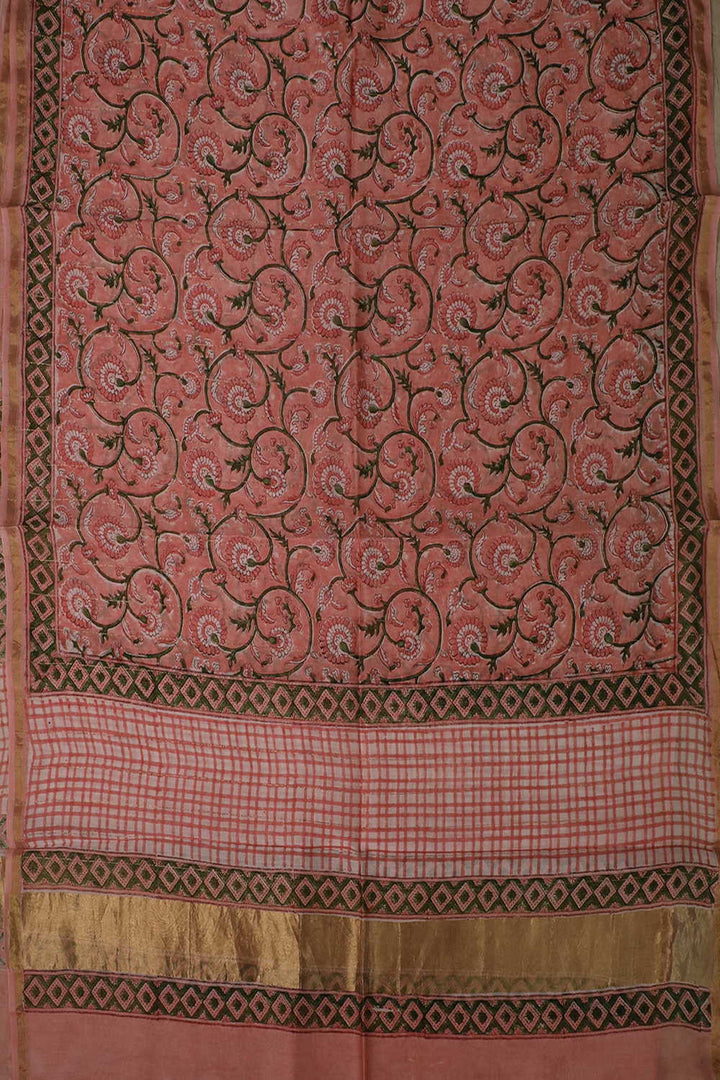 Chanderi Silk Cotton Dupatta - Matkatus 