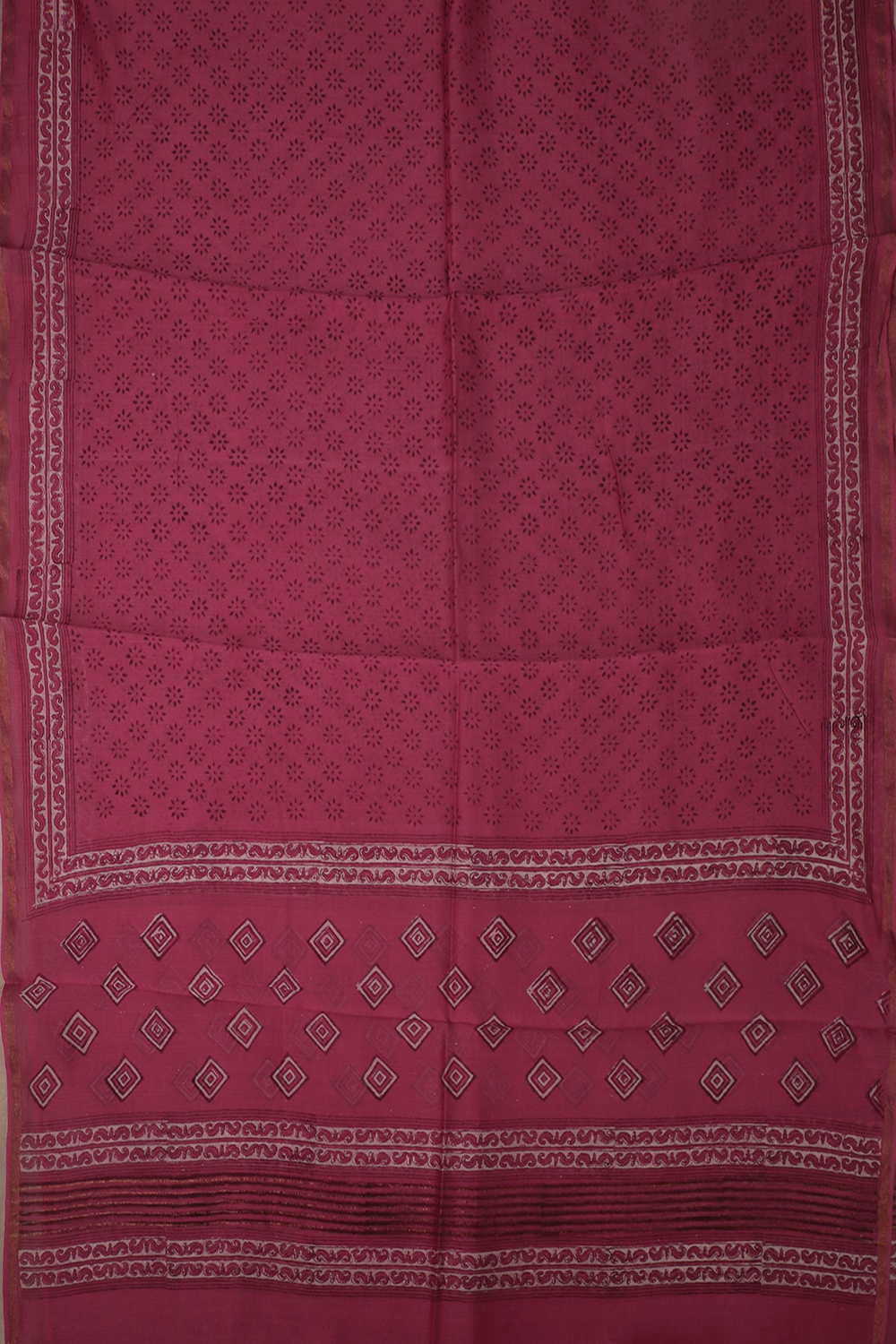 Chanderi Silk Cotton Dupatta - Matkatus 