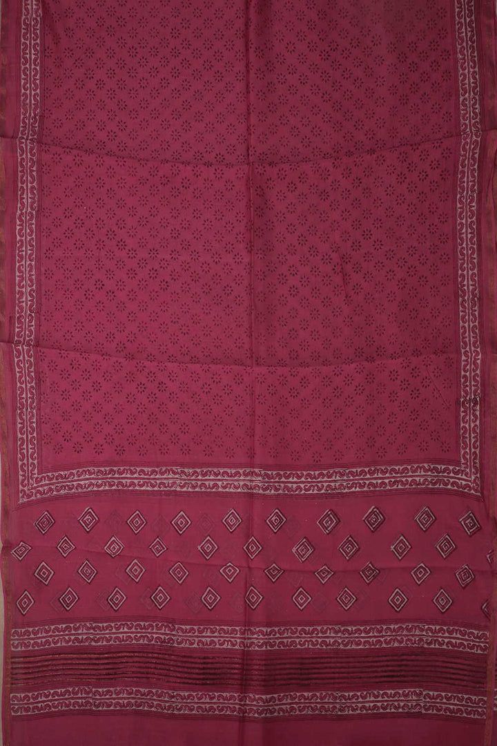 Chanderi Silk Cotton Dupatta - Matkatus 