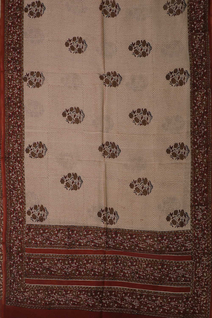 Chanderi Silk Cotton Dupatta - Matkatus 