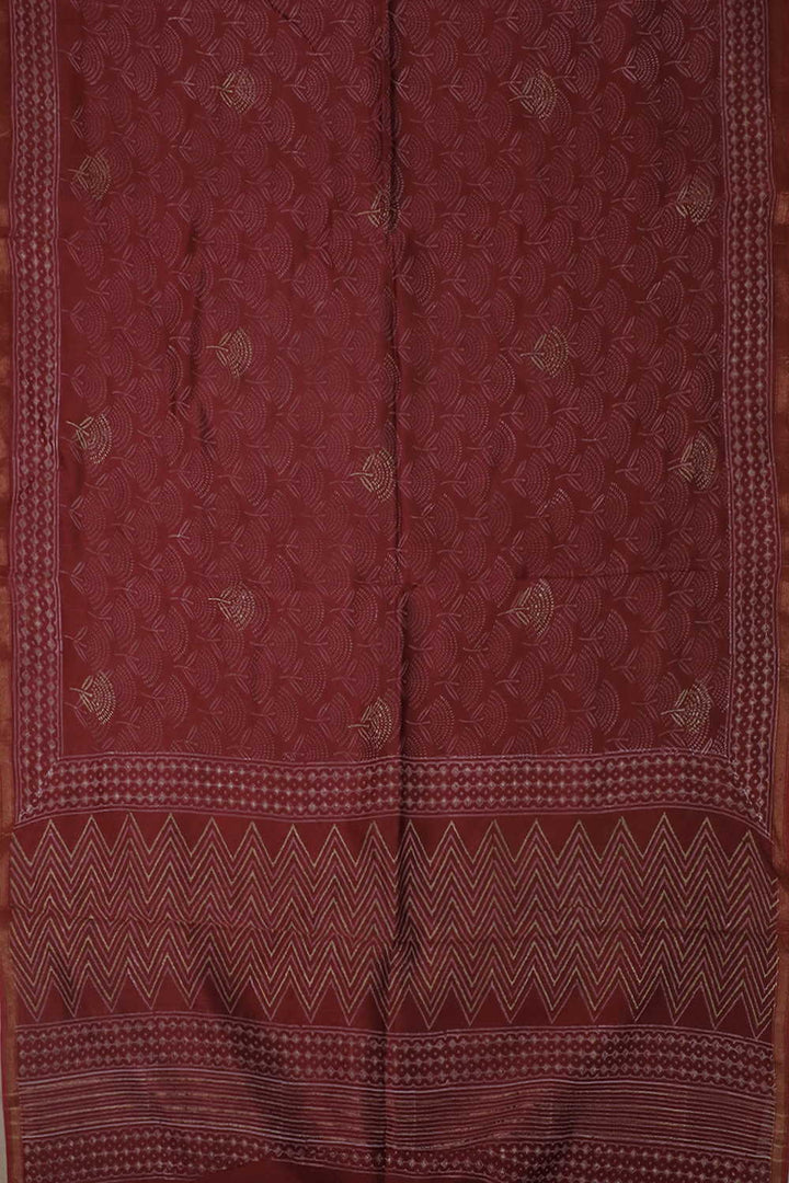 Chanderi Silk Cotton Dupatta - Matkatus 