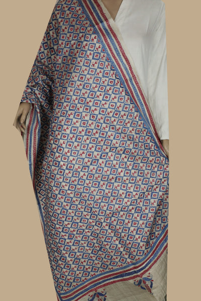 Kantha Silk Dupatta-Matkatus 