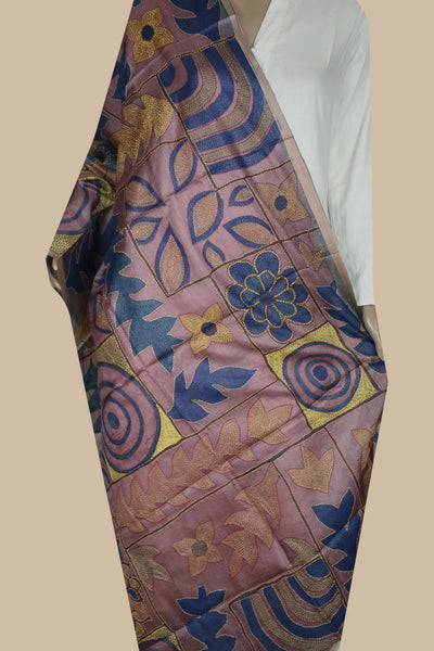 Kantha Silk Dupatta-Matkatus 