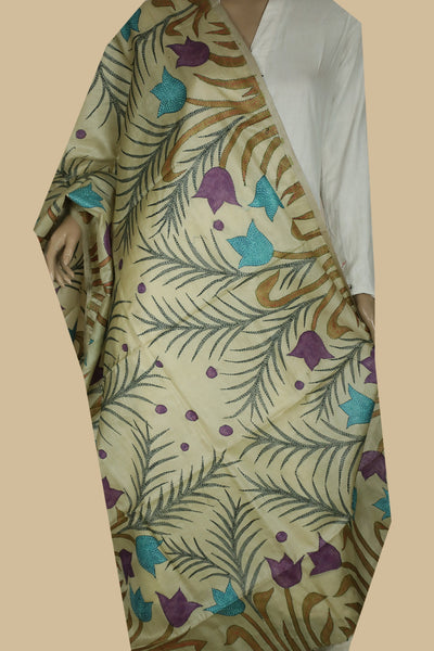 Kantha Silk Dupatta-Matkatus 