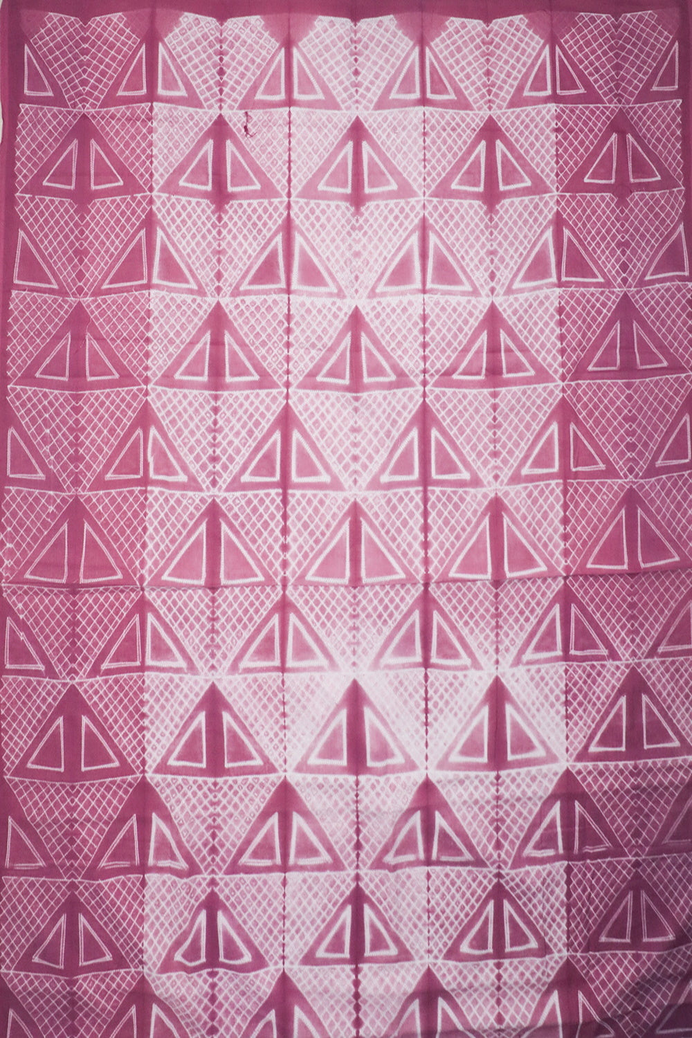 Pink Shibori Cotton Kurta Fabric