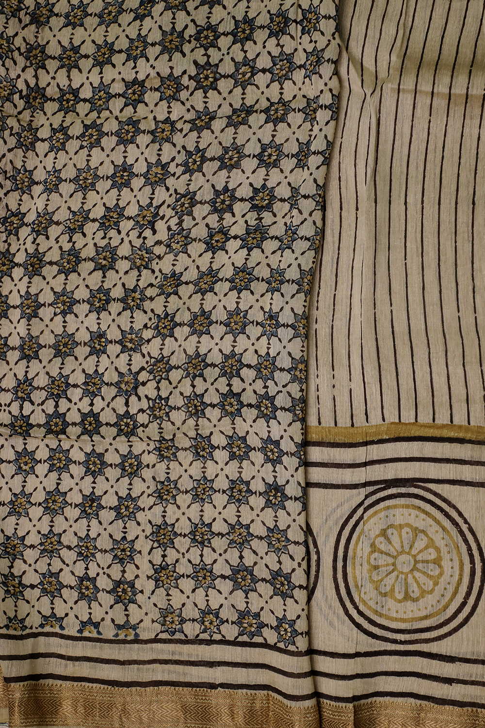 Block Printed Saree - Matkatus 