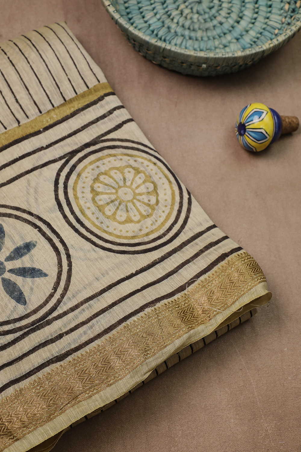 Block Printed Saree - Matkatus 