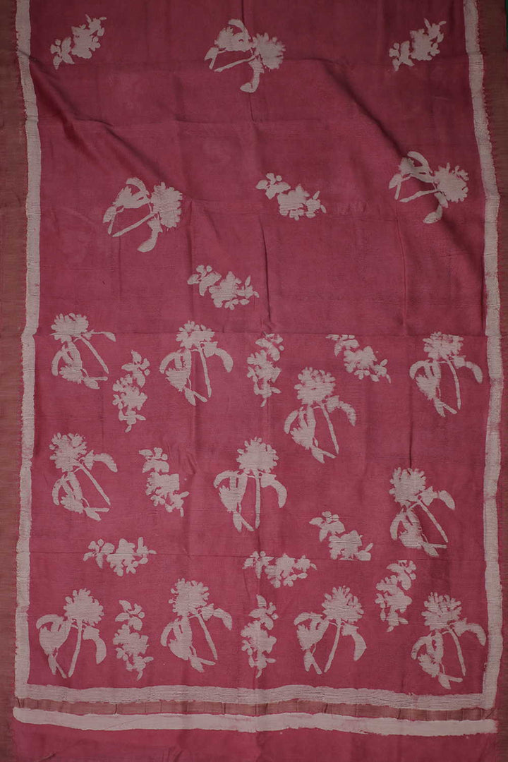 Printed Chanderi Saree - Matkatus 