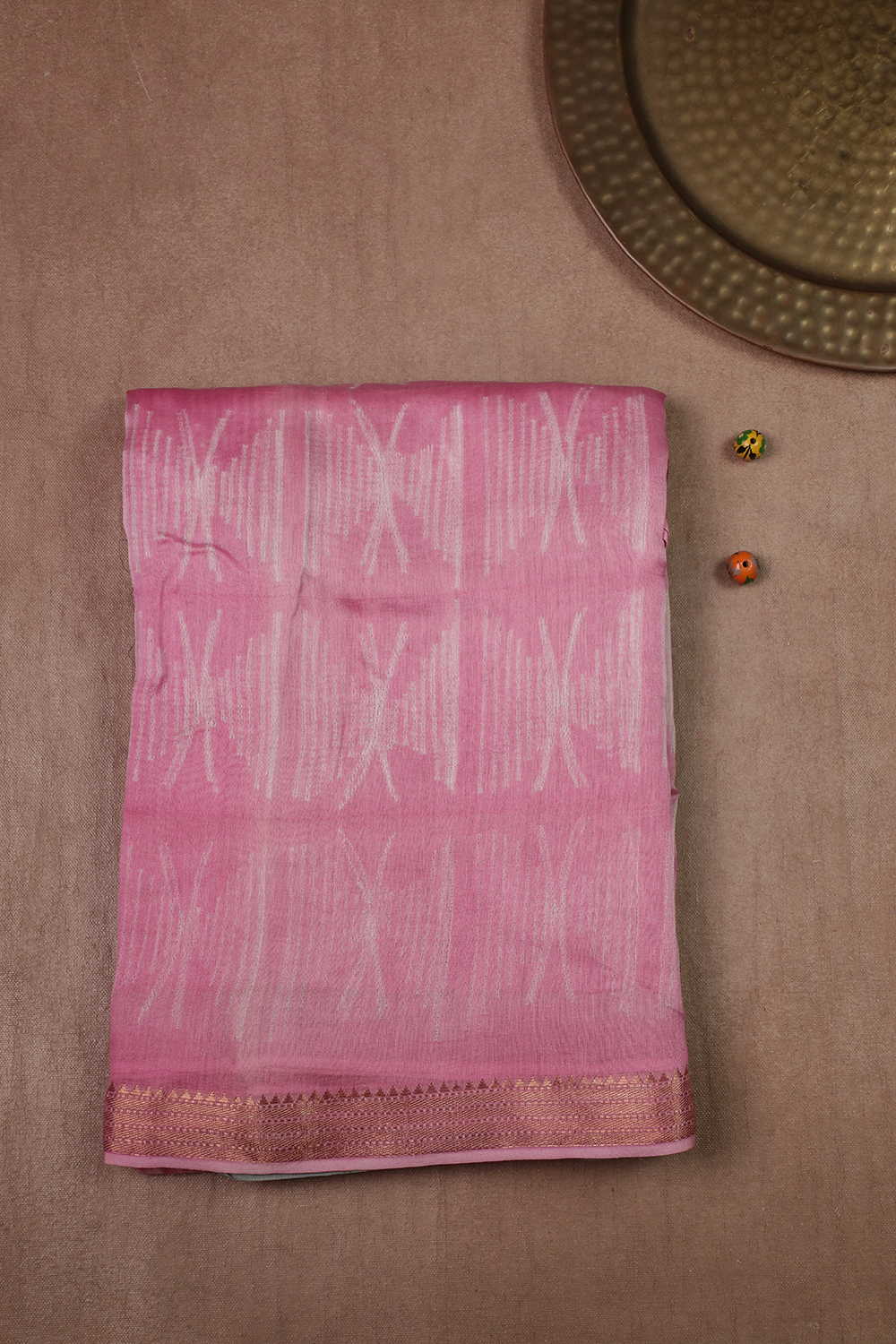 Printed Chanderi Saree - Matkatus 