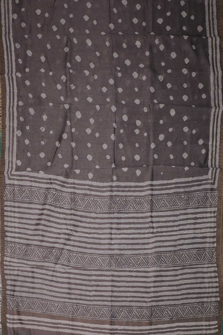 Printed Chanderi Saree - Matkatus 