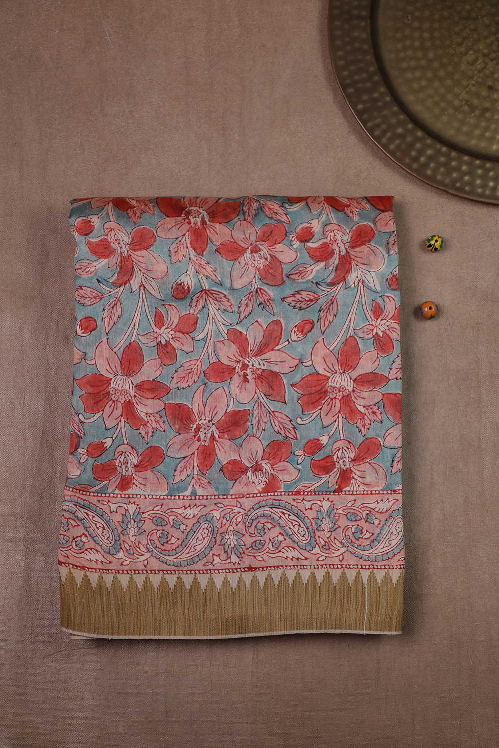 Printed Chanderi Saree - Matkatus 