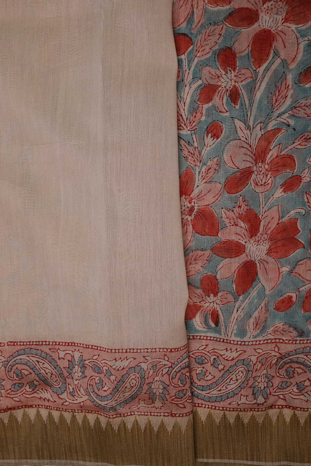 Printed Chanderi Saree - Matkatus 