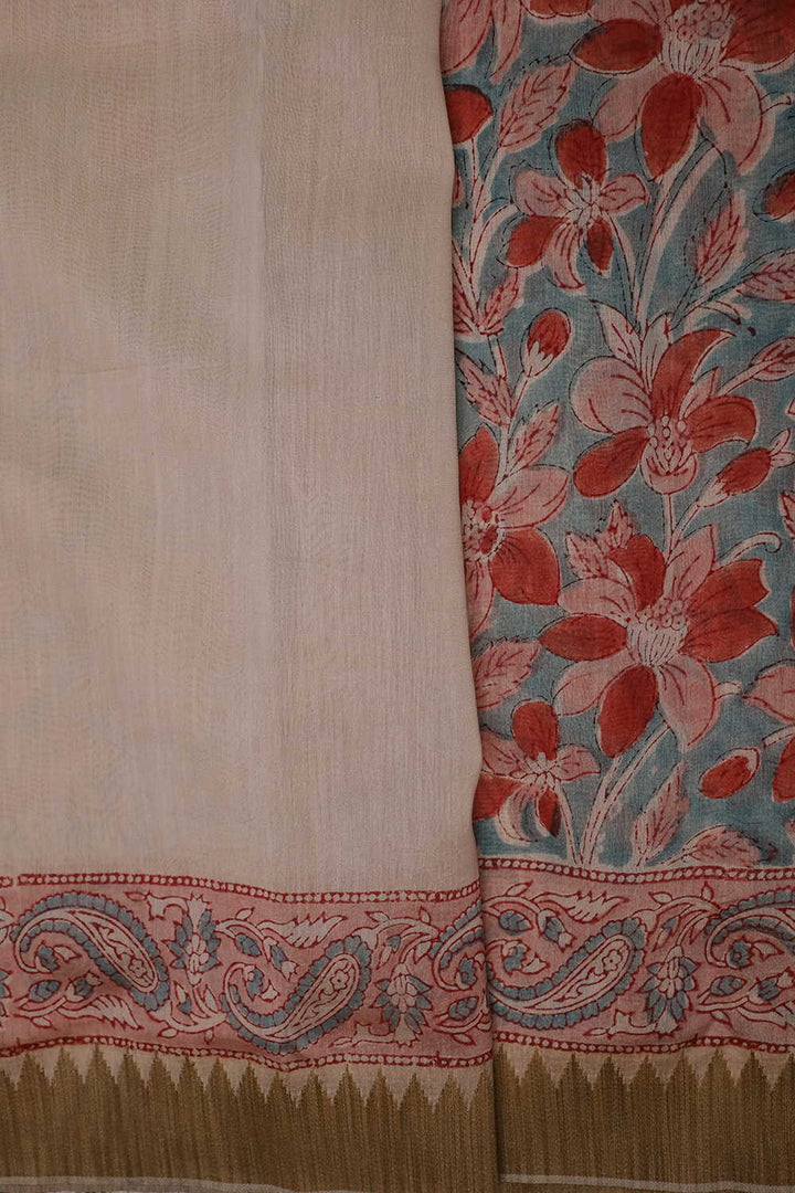 Printed Chanderi Saree - Matkatus 