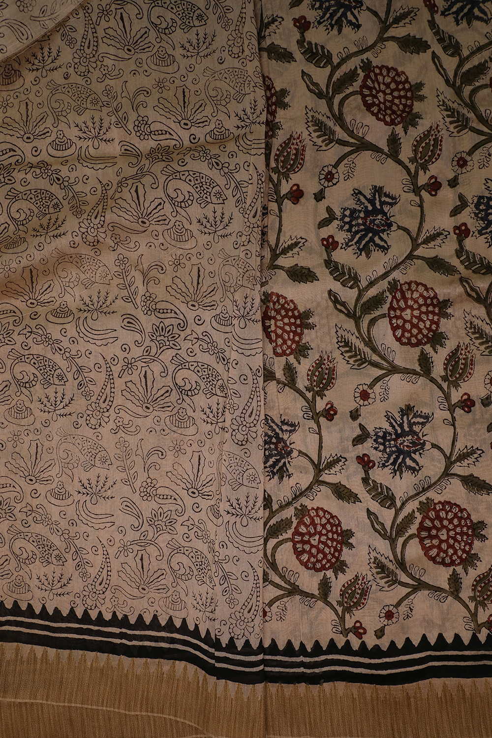 Printed Chanderi Saree - Matkatus 