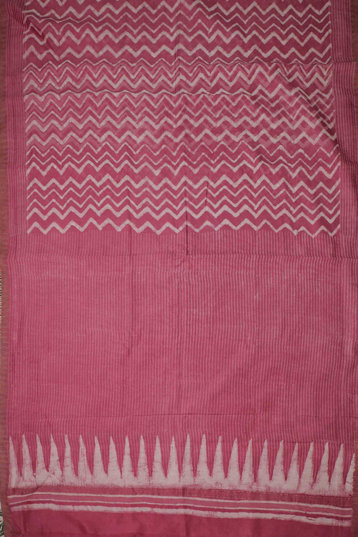 Printed Chanderi Saree - Matkatus 