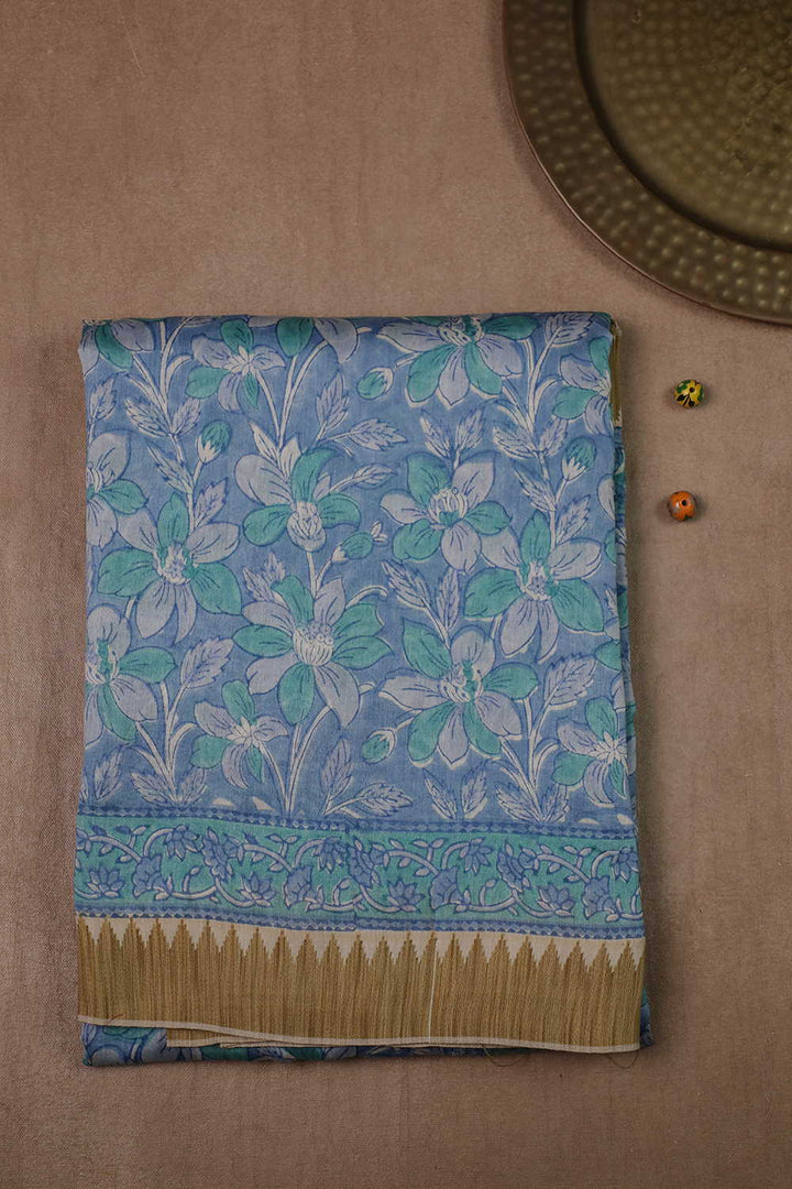 Printed Chanderi Saree - Matkatus 