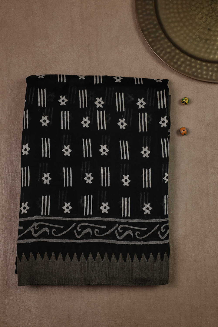 Printed Chanderi Saree - Matkatus 