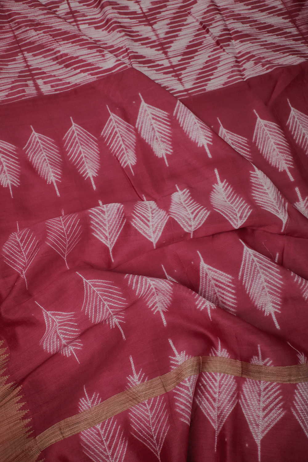 Printed Chanderi Saree - Matkatus 