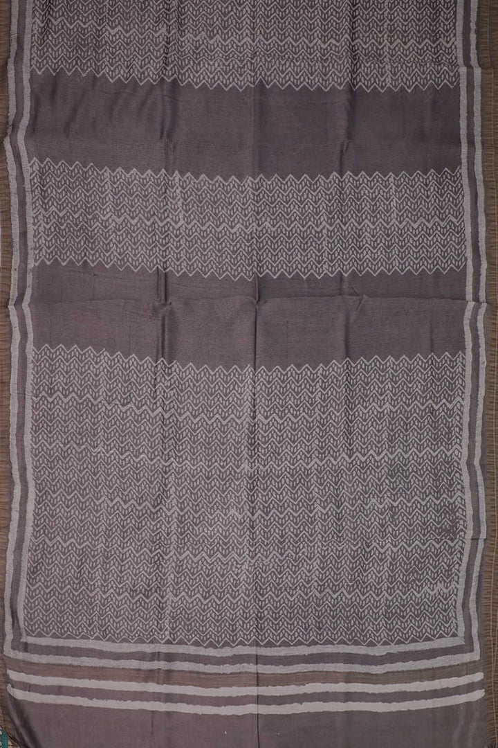 Printed Chanderi Saree - Matkatus 