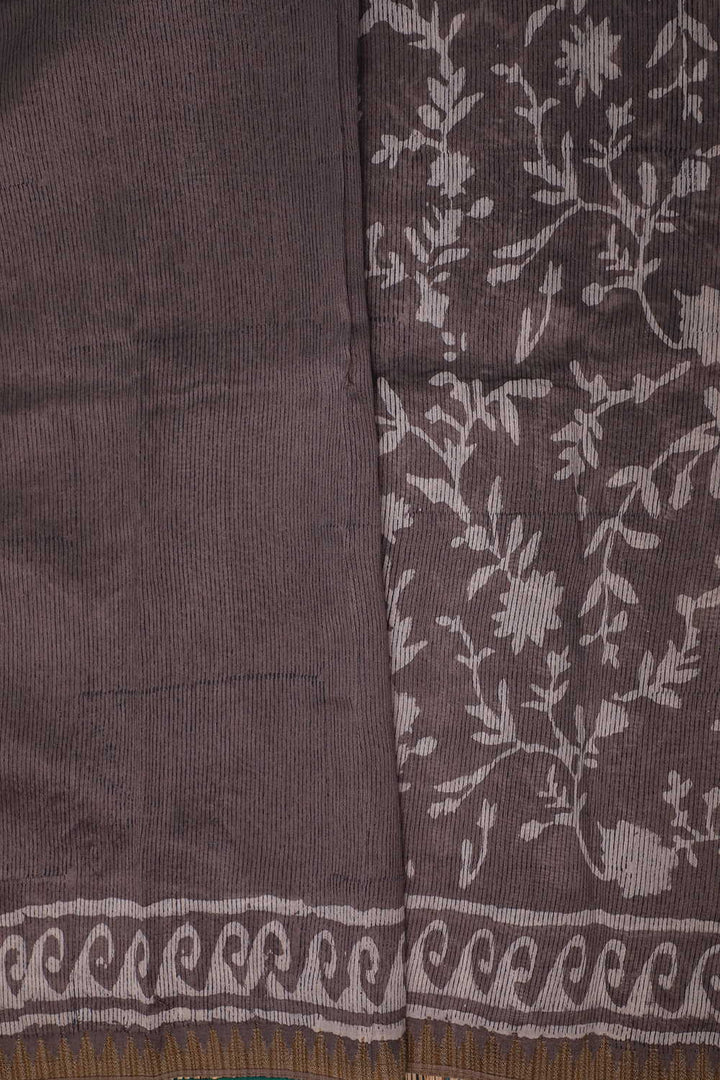 Printed Chanderi Saree - Matkatus 