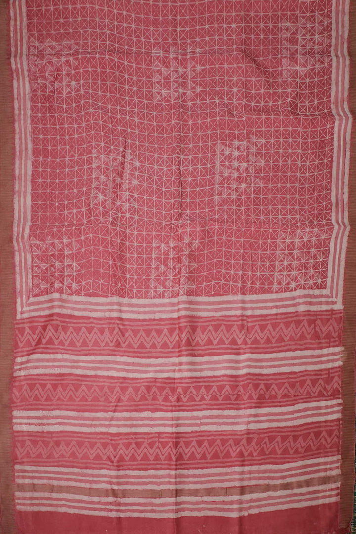 Printed Chanderi Saree - Matkatus 