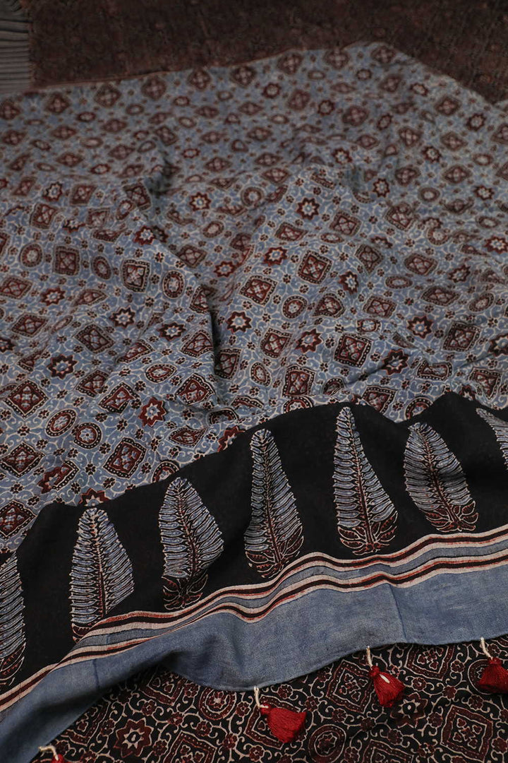 Block Printed Saree - Matkatus 