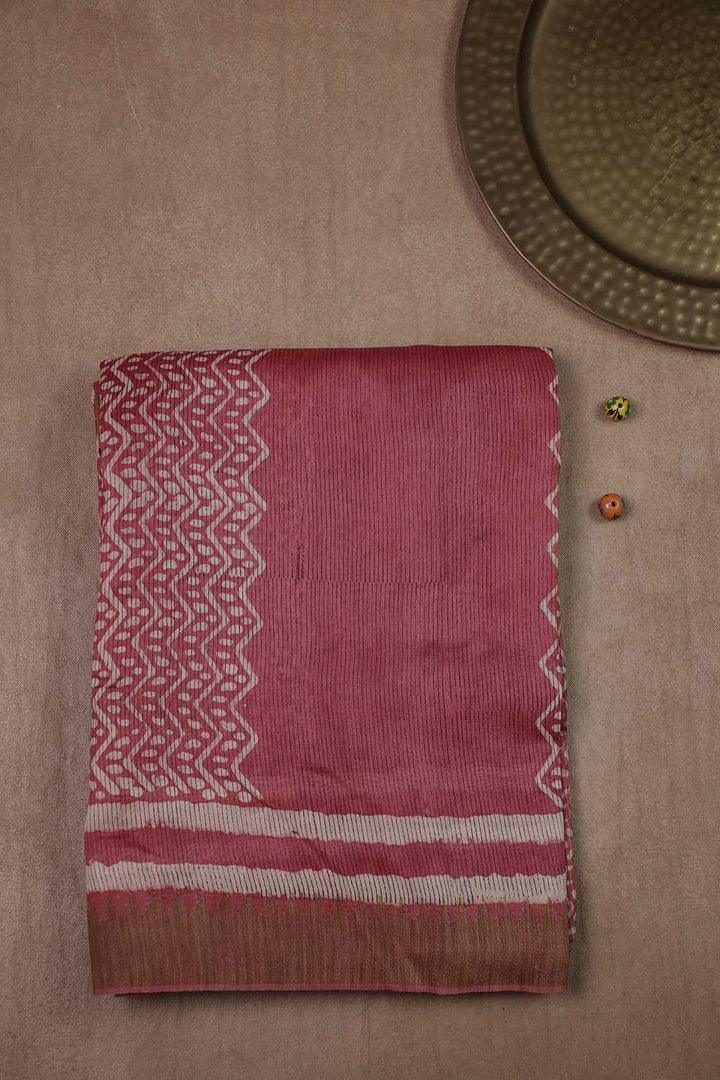 Printed Chanderi Saree - Matkatus 