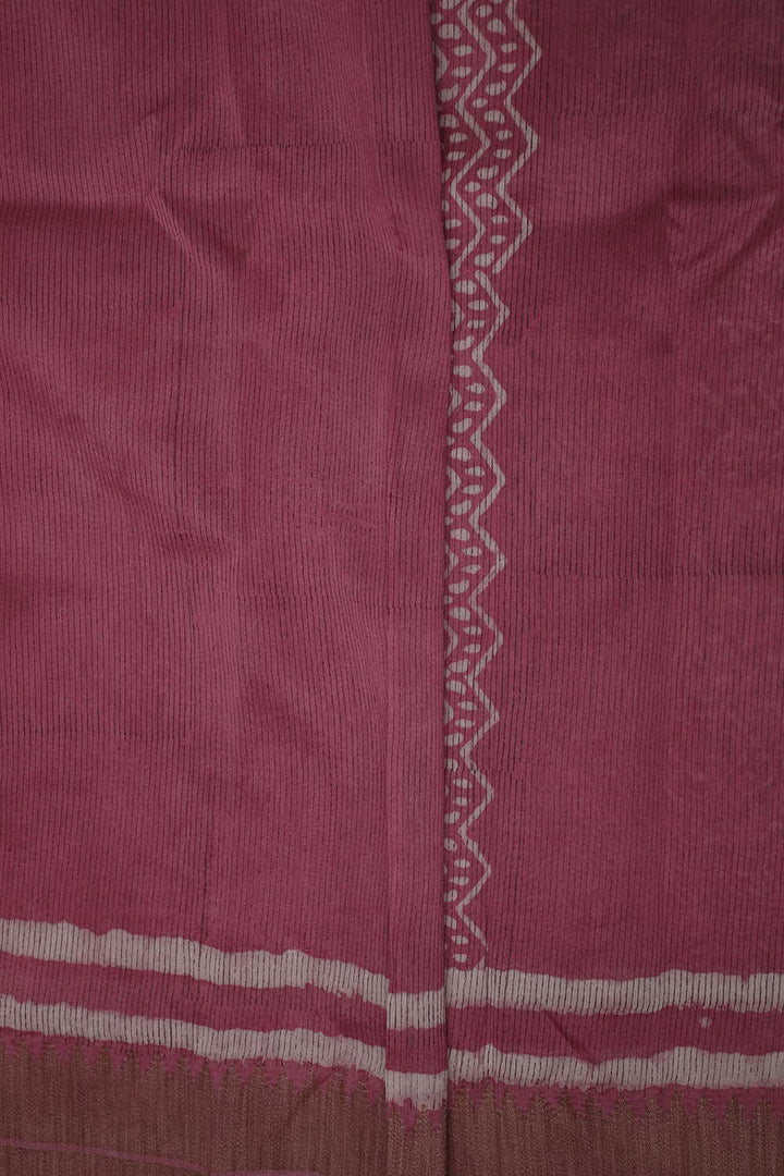 Printed Chanderi Saree - Matkatus 