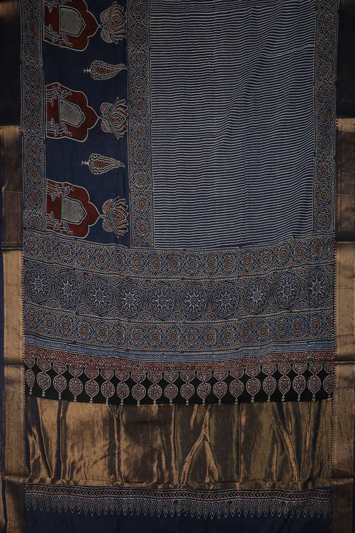 Block Printed Saree - Matkatus 