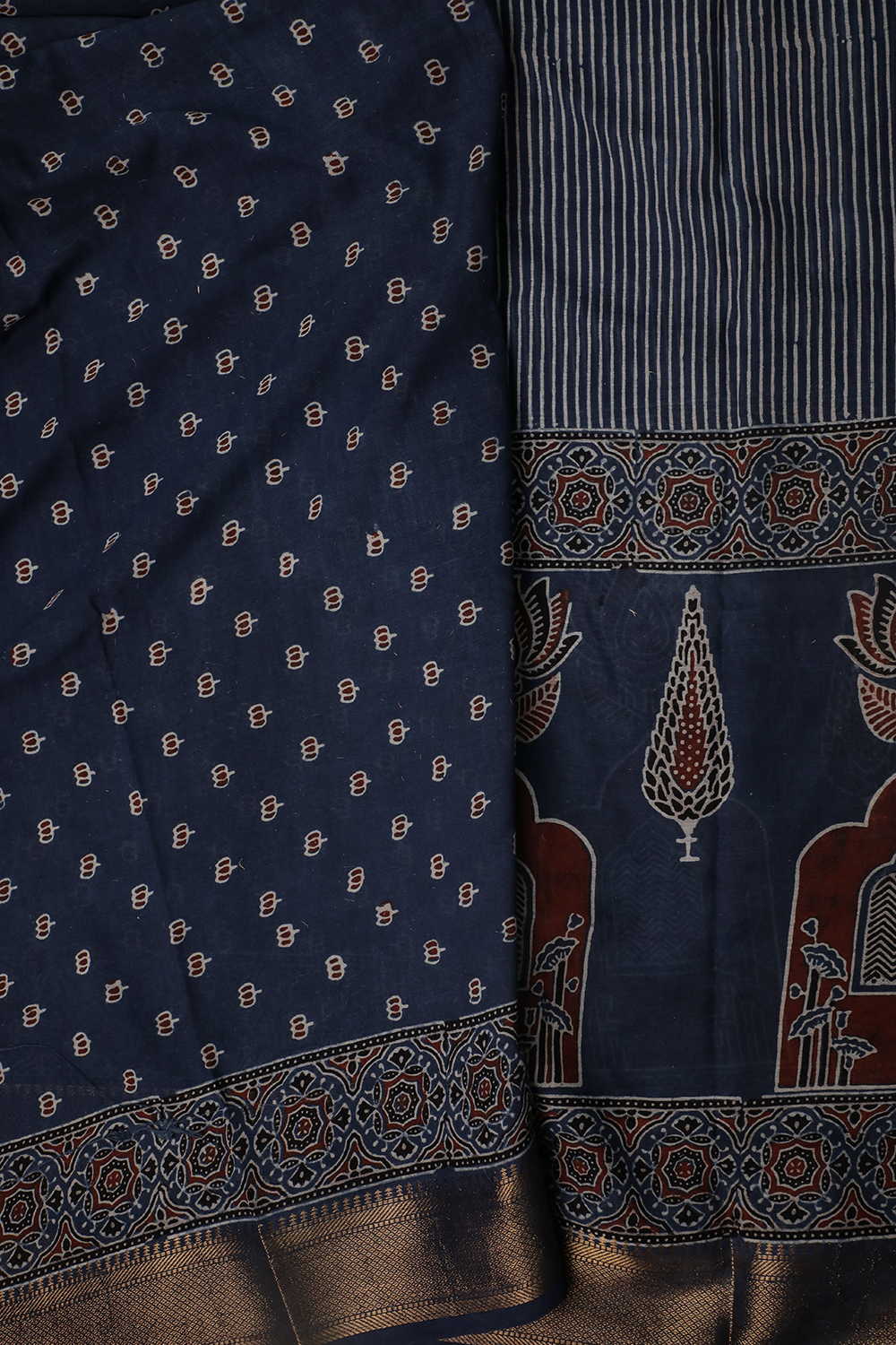 Mul Mul Ajrak Sarees - Matkatus 