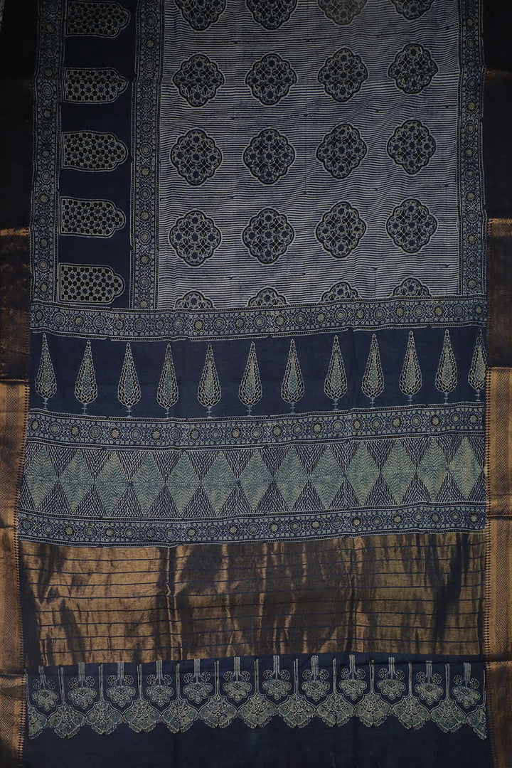 Block Printed Saree - Matkatus 