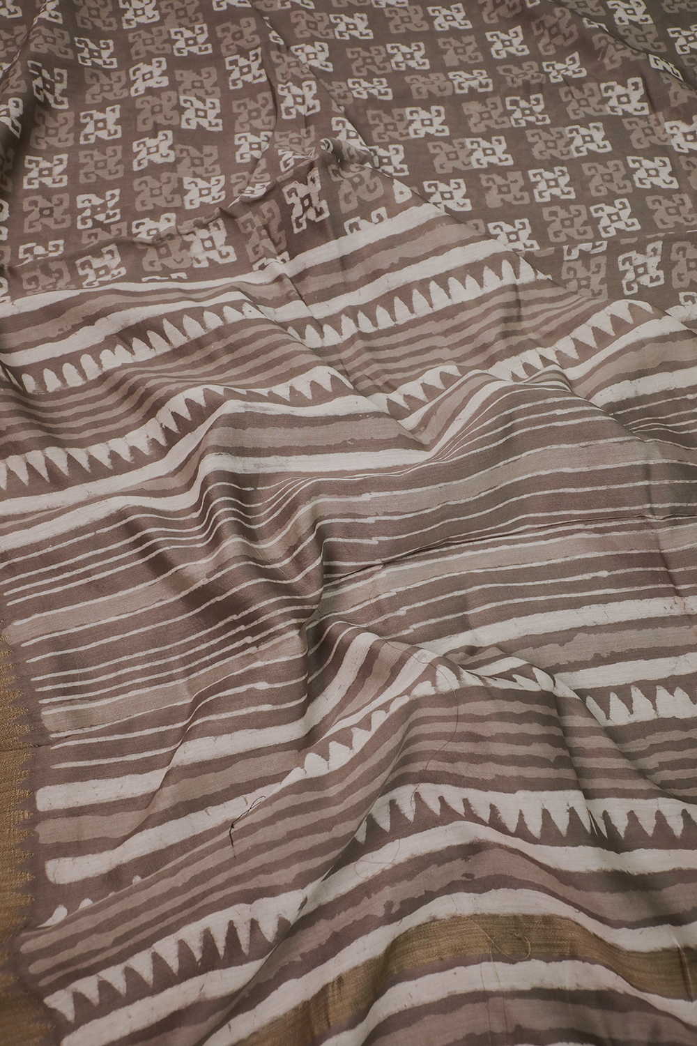 Printed Chanderi Saree - Matkatus 
