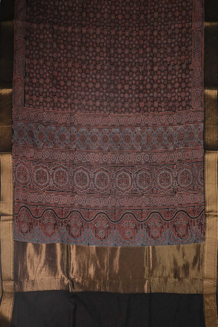 Block Printed Saree - Matkatus 