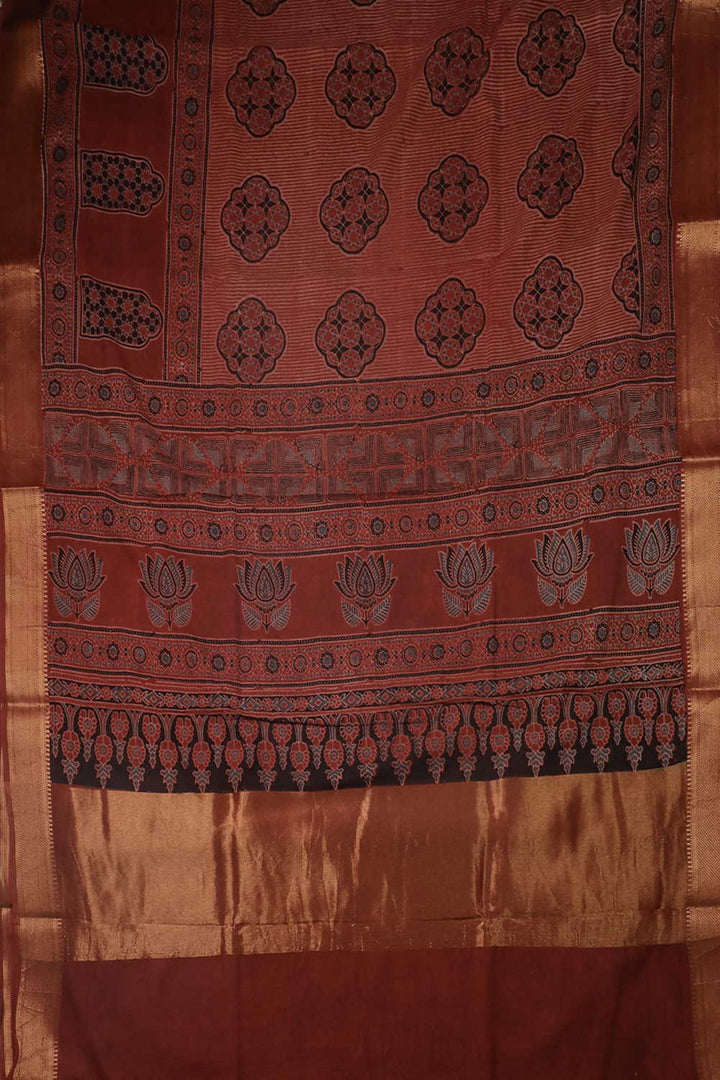 Block Printed Saree - Matkatus 