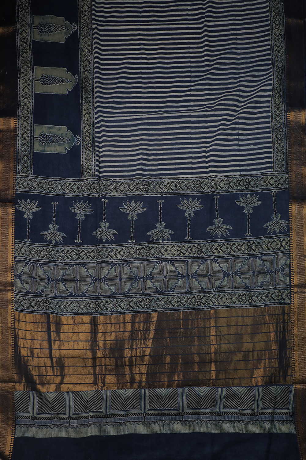 Block Printed Saree - Matkatus 