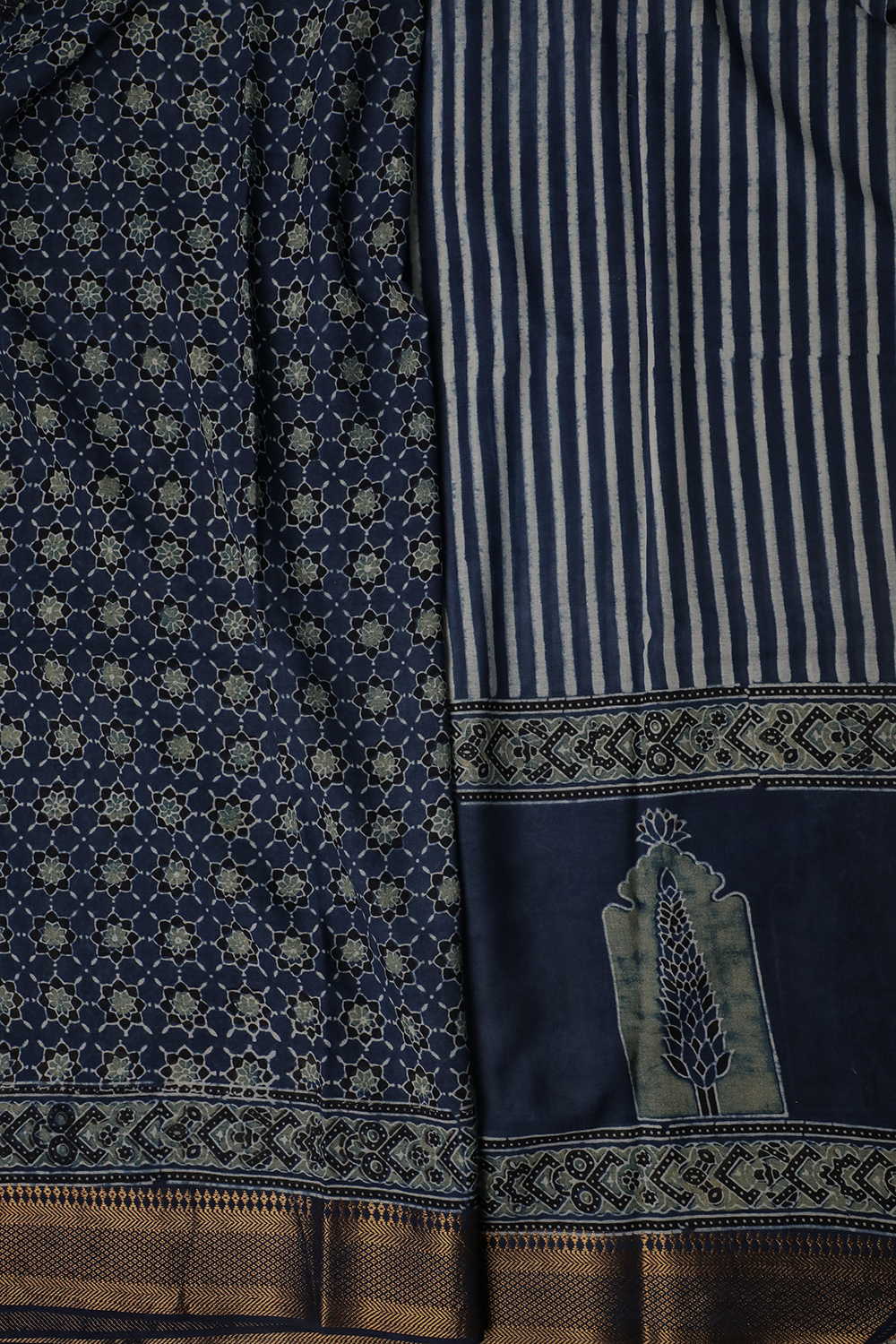 Mul Mul Ajrak Sarees - Matkatus 