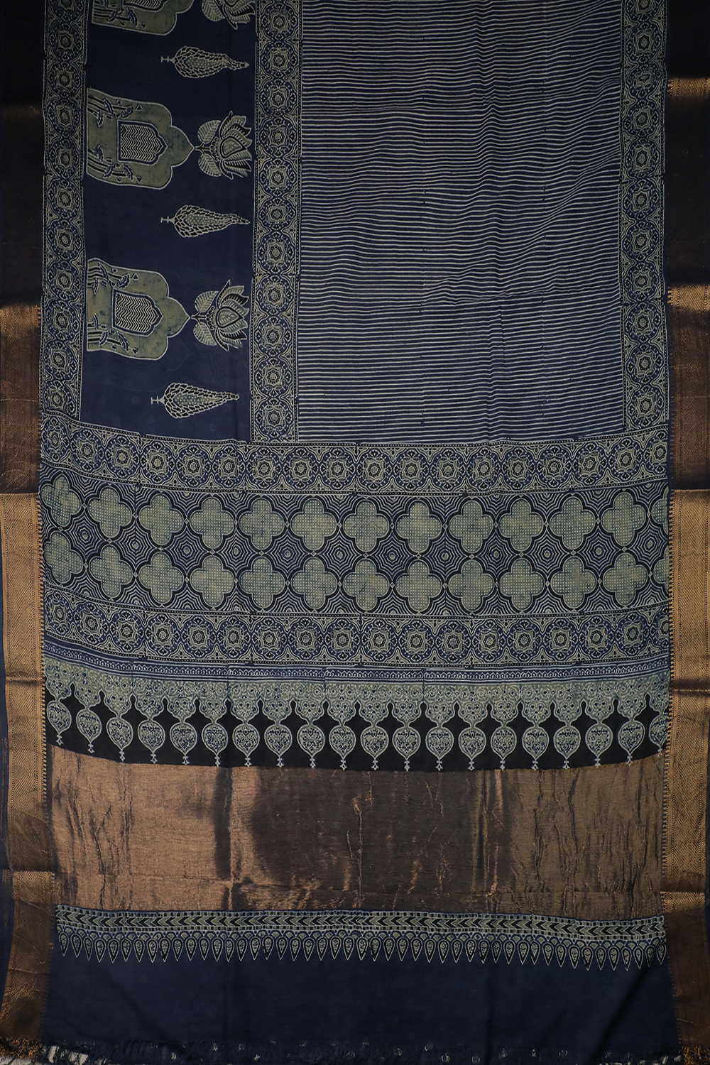 Block Printed Saree - Matkatus 