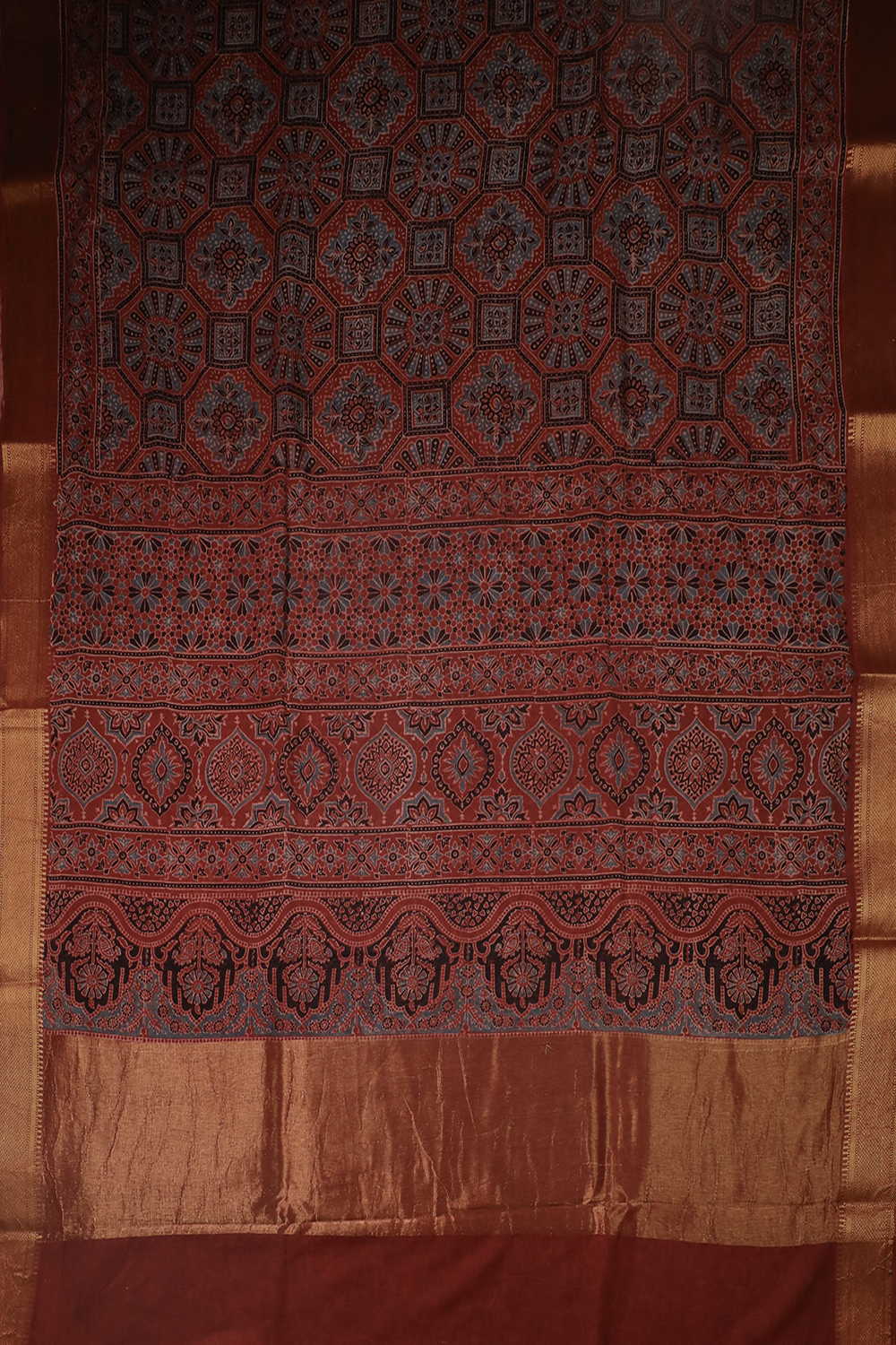 Block Printed Saree - Matkatus 