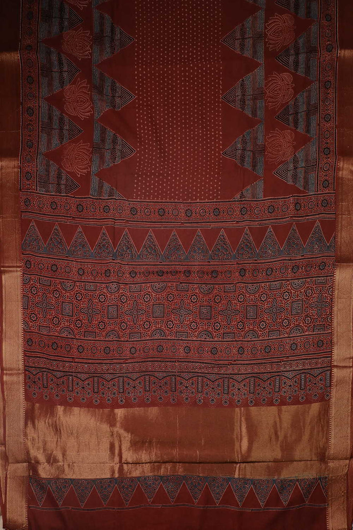 Block Printed Saree - Matkatus 