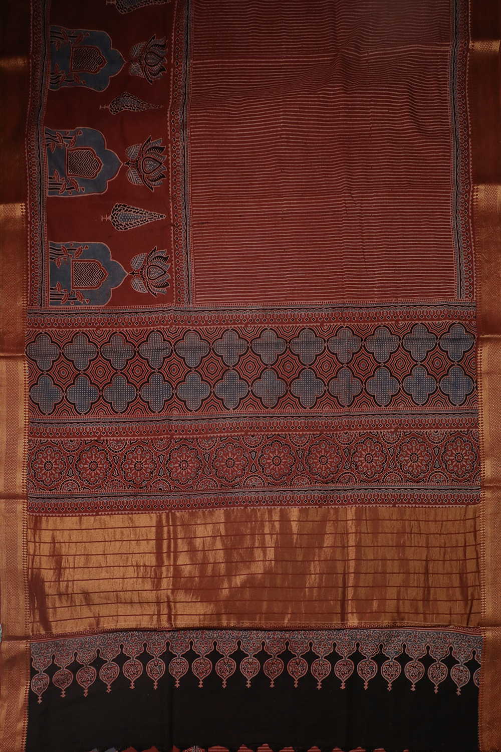 Block Printed Saree - Matkatus 