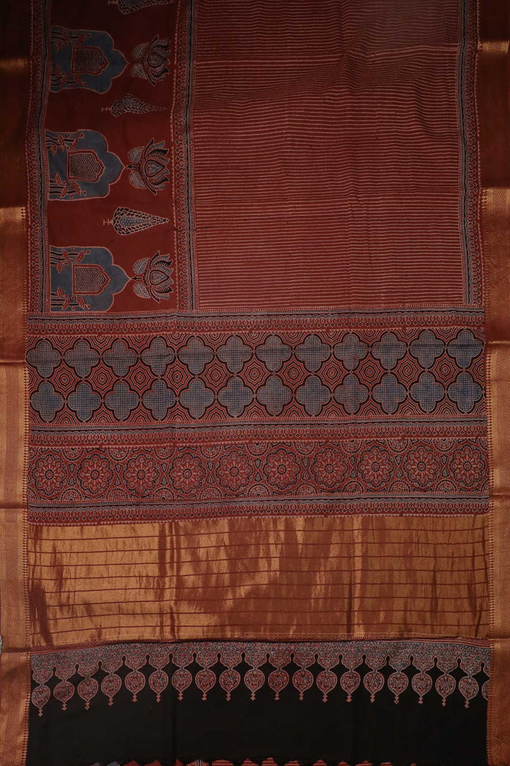 Block Printed Saree - Matkatus 